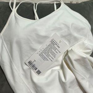 Brand new free to be everlux white padded tank lululemon